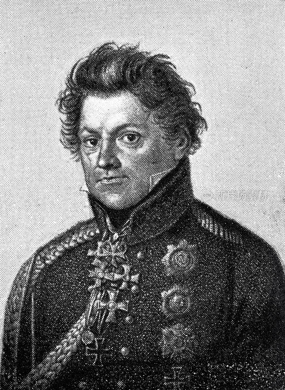 8月Neidhardt von Gneisenau肖像，普鲁士将军，1760-1831 Turnvater Jahn